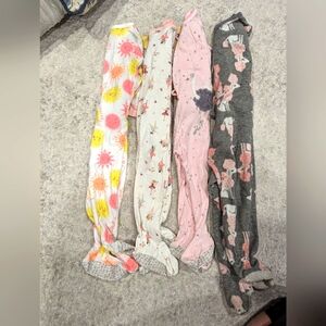 4 Adorable 12-month pajamas,